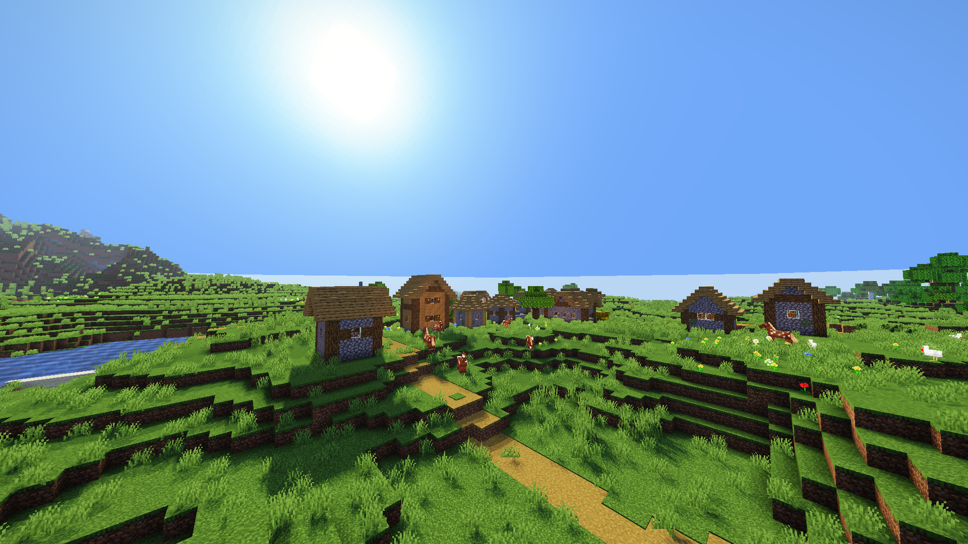 Village de jour avec MiraLite